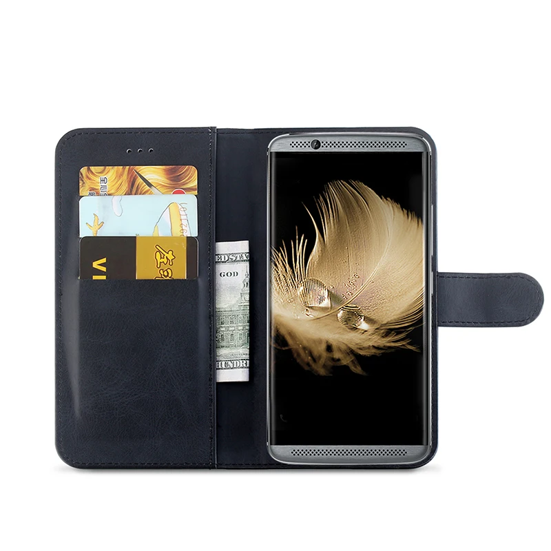 Ocolor для zte Axon 7 Флип кожаный чехол с отделением карт бизнес Чехол Несессер
