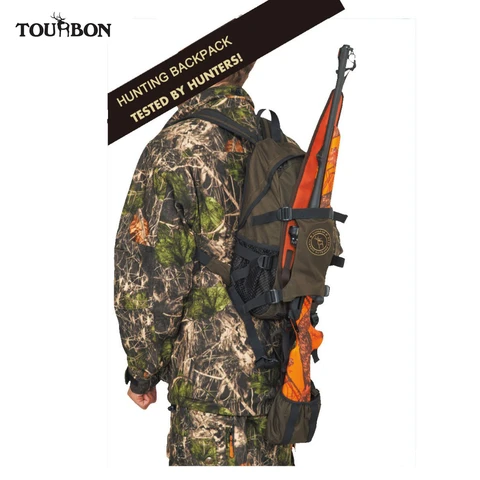 Тактический охотничий рюкзак Tourbon, чехол для пистолета, нейлоновая сумка с большой емкостью, Для Путешествий, Походов, альпинизма, для стрельбы