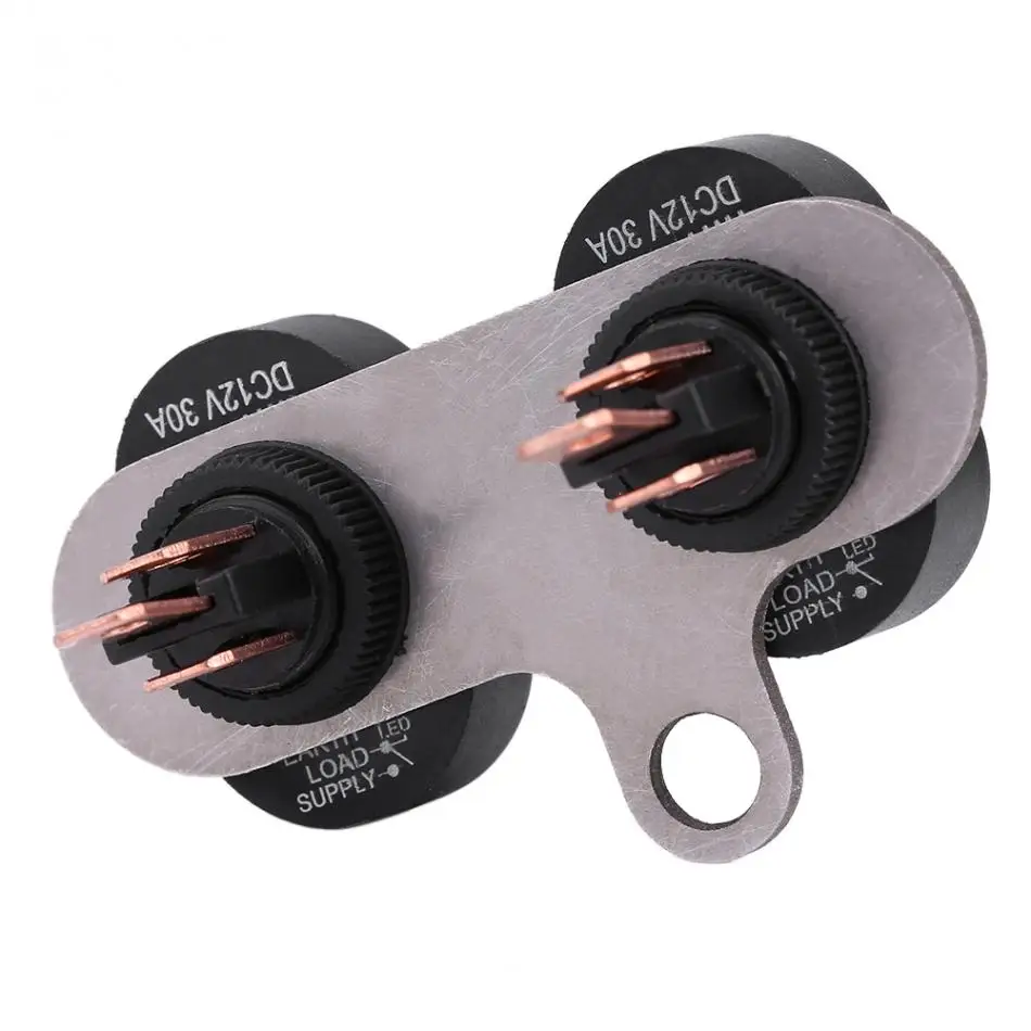 12 В Мотоцикл Скутер светодиодный фар руль свет фар регулируемое крепление Водонепроницаемый на выключения с индикатором Универсальный