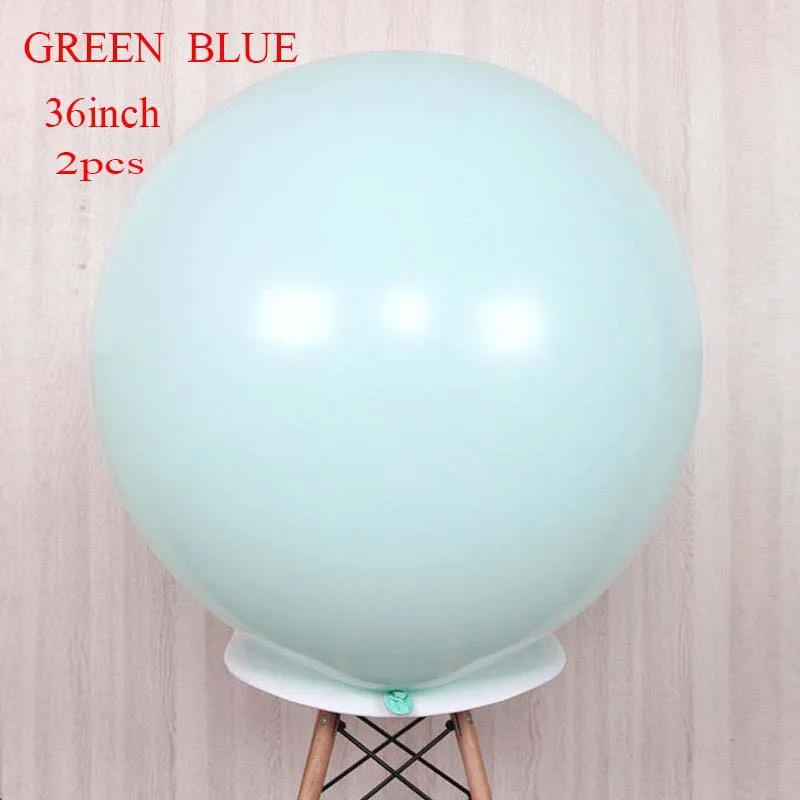 36inch style 4 10 18 36 дюймов Большой пастельных шарики Baby Shower украшения мгновенной проявки Macaroon баллоны Blanc на свадьбу и день рождения Globos латексный воздушный шар S6XZ - Цвет: 36inch style 4