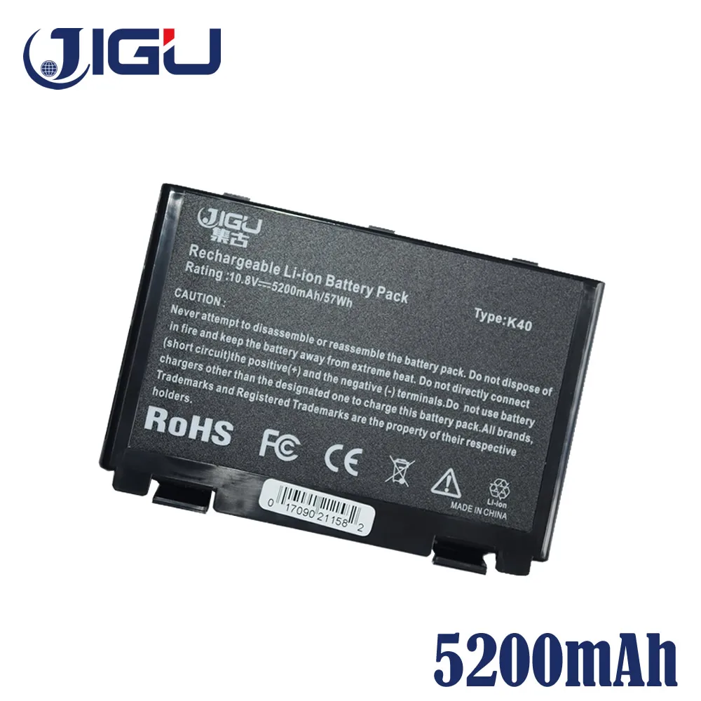 JIGU Аккумулятор для ноутбука Asus A32-F52 A32-F82 K50in L0A2016 F82 K40 K50 K40in K60 K61 K70 P81 X5A X5E X70 X8A K50IJ K50ab