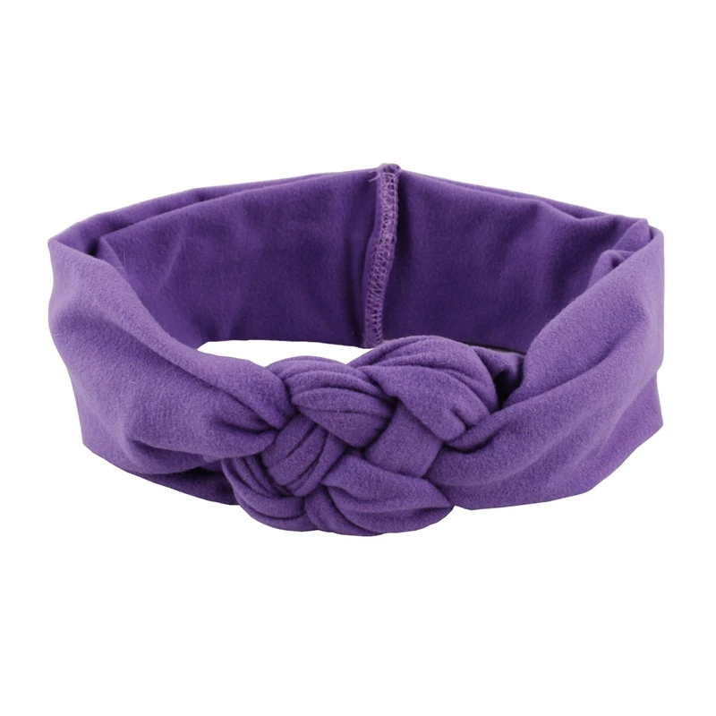 

10pcs/lot Fashion Baby Knot Headbands Baby Headwrap Cotton Solid Cross Knot Baby Turban Tie Knot Headwrap Hair Accessories