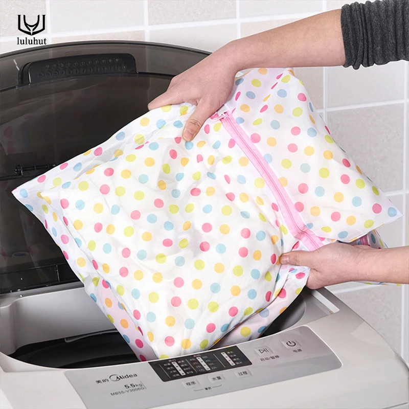 

luluhut mesh laundry bag convenient clothes bra lingerie bag folding laundry bags for washing machines home use laundry basket