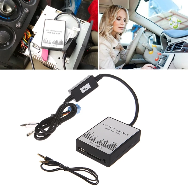 OOTDTY USB SD AUX Автомобильный MP3 музыкальный интерфейс автомобильный проигрыватель