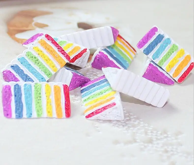 5PCS 5 шт./лот, Радужный торт, полимерная Слизка, амулеты, Лизун, глина для моделирования, набор для самостоятельной сборки, аксессуары, коробка для игрушек для детей, поставки слаймов, наполнитель - Цвет: 5PCS