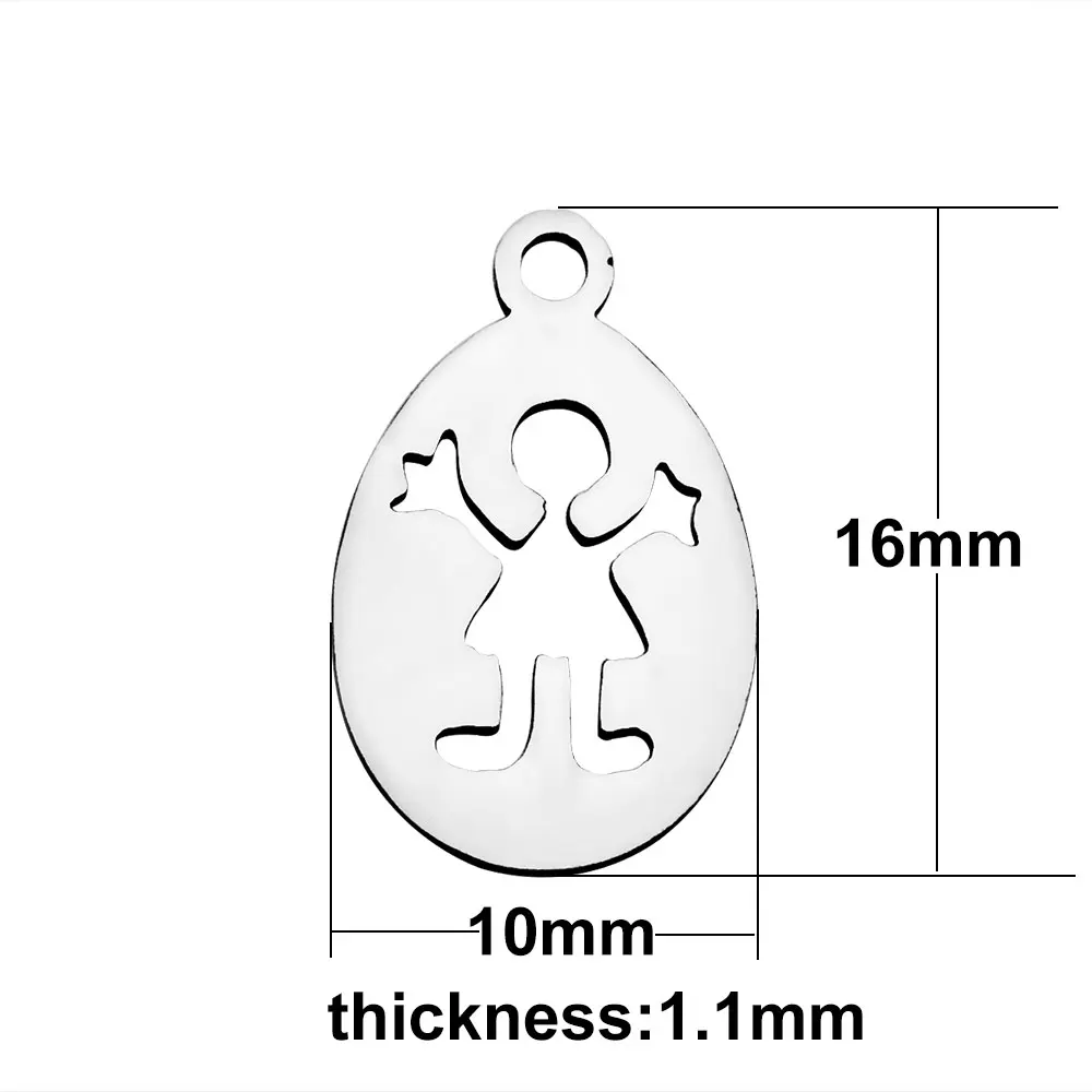 Новое поступление подвески из нержавеющей стали для браслета ожерелья сделай