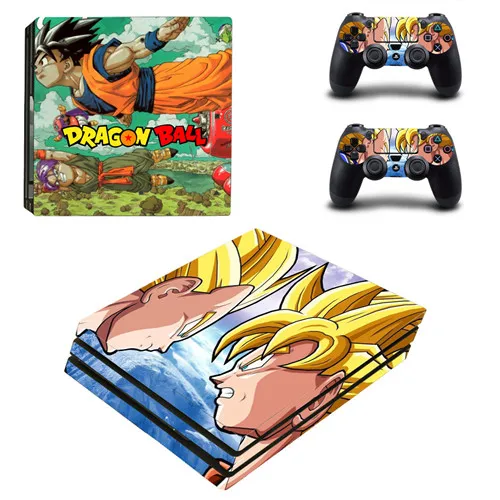 YSP4P-2564 Аниме Dragon Ball Goku PS4 Pro наклейка для кожи виниловая наклейка для sony Playstation 4 консоль и 2 контроллера PS4 Pro наклейка для кожи - Цвет: YSP4P-2564
