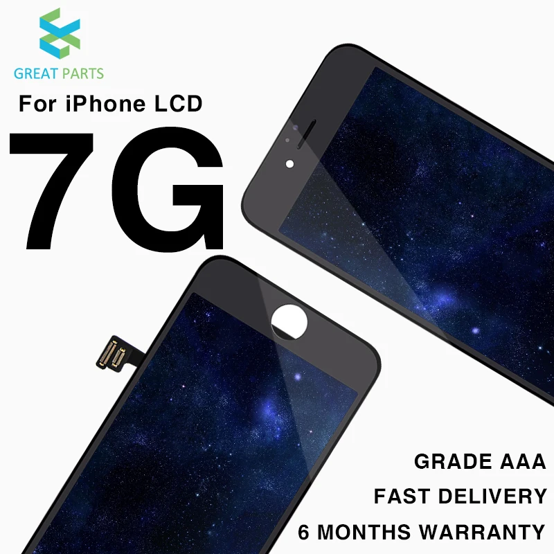 Отличные запчасти 10 шт. класс AAA Pantalla для iPhone 7 ЖК-дисплей сенсорный экран в сборе Замена 4,7 дюймов ecran