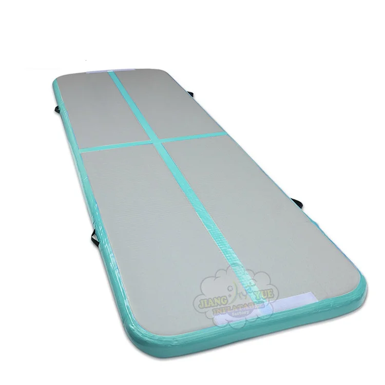 Mint Green 8 м x 2 м x 20 см гимнастические воздушные трековые матовые коврики большой надувной Airtrack пол с бесплатным электрическим воздушным насосом профессиональная тренировка - Цвет: Mint Green