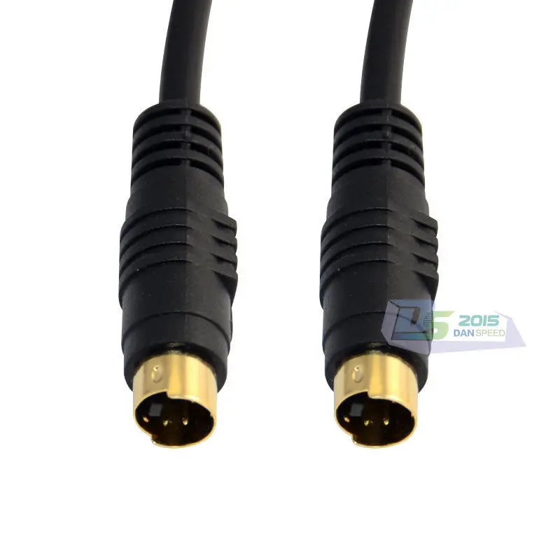 DANSPEED 1 5 м футов 4 Pin Svideo кабель папа ТВ подключение S Video для проектора VCR DVD