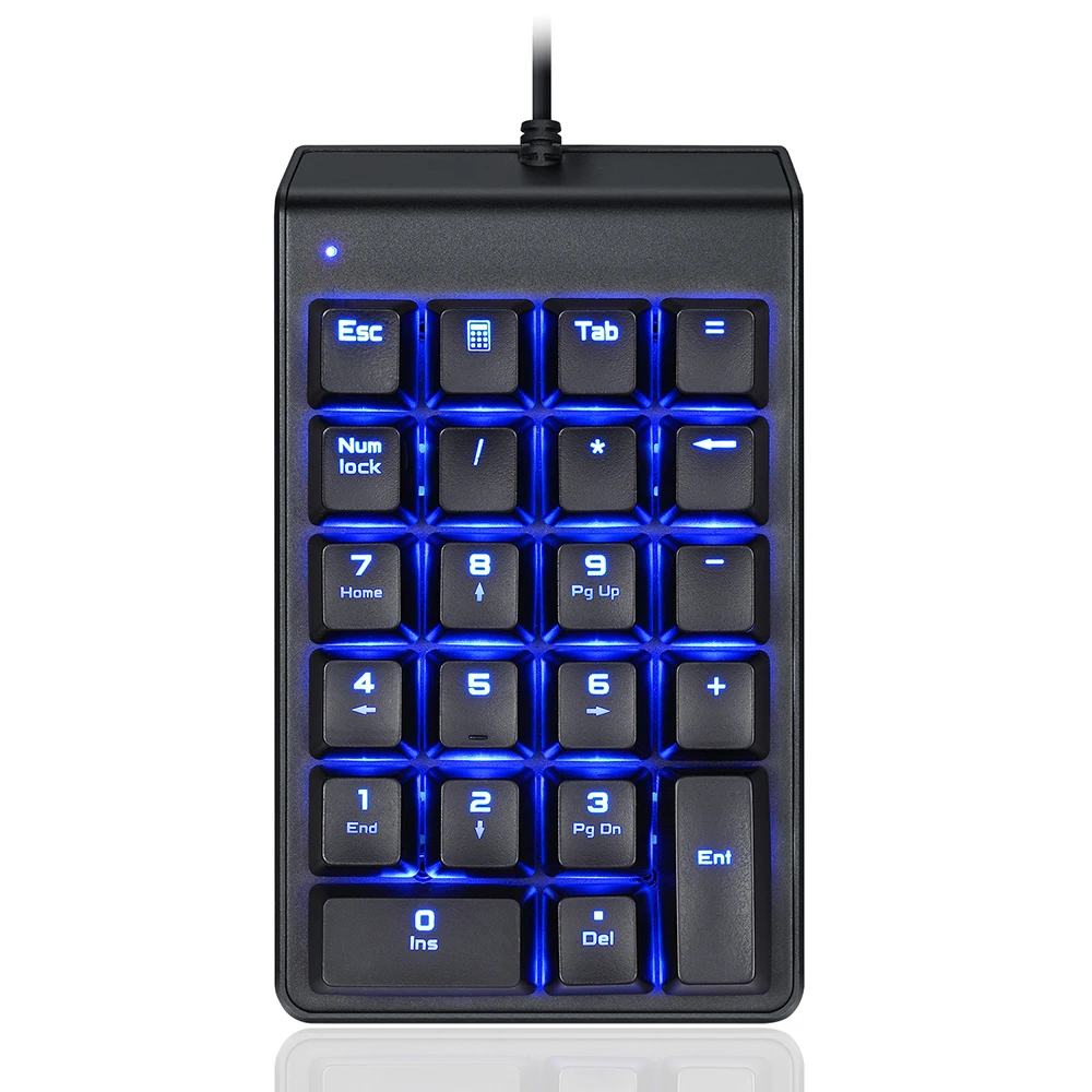 MOTOSPEED K22 USB Проводные 22 клавиши Механическая цифровая клавиатура переключатели