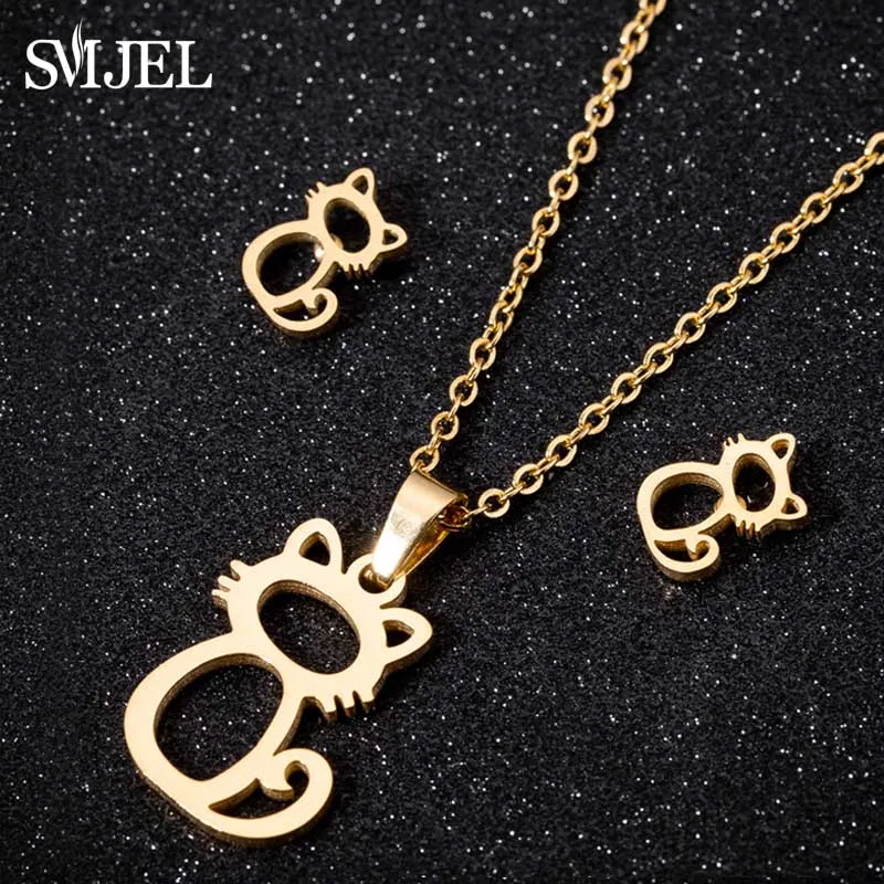 SMJEL из нержавеющей стали животное искусственный набор собака лапа след