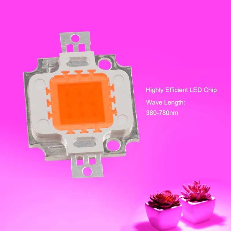 [MingBen] светодиодный светильник высокой мощности полного спектра 380 нм 10 Вт 20 30 50