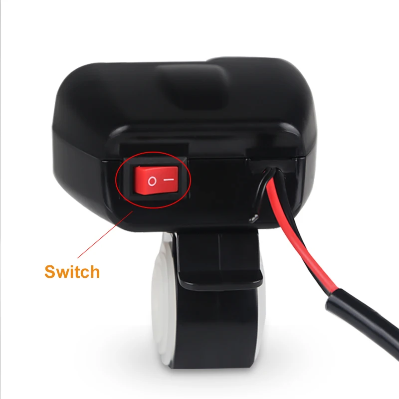 Водонепроницаемое мотоциклетное зарядное устройство с двумя USB портами 5 В а 12 24