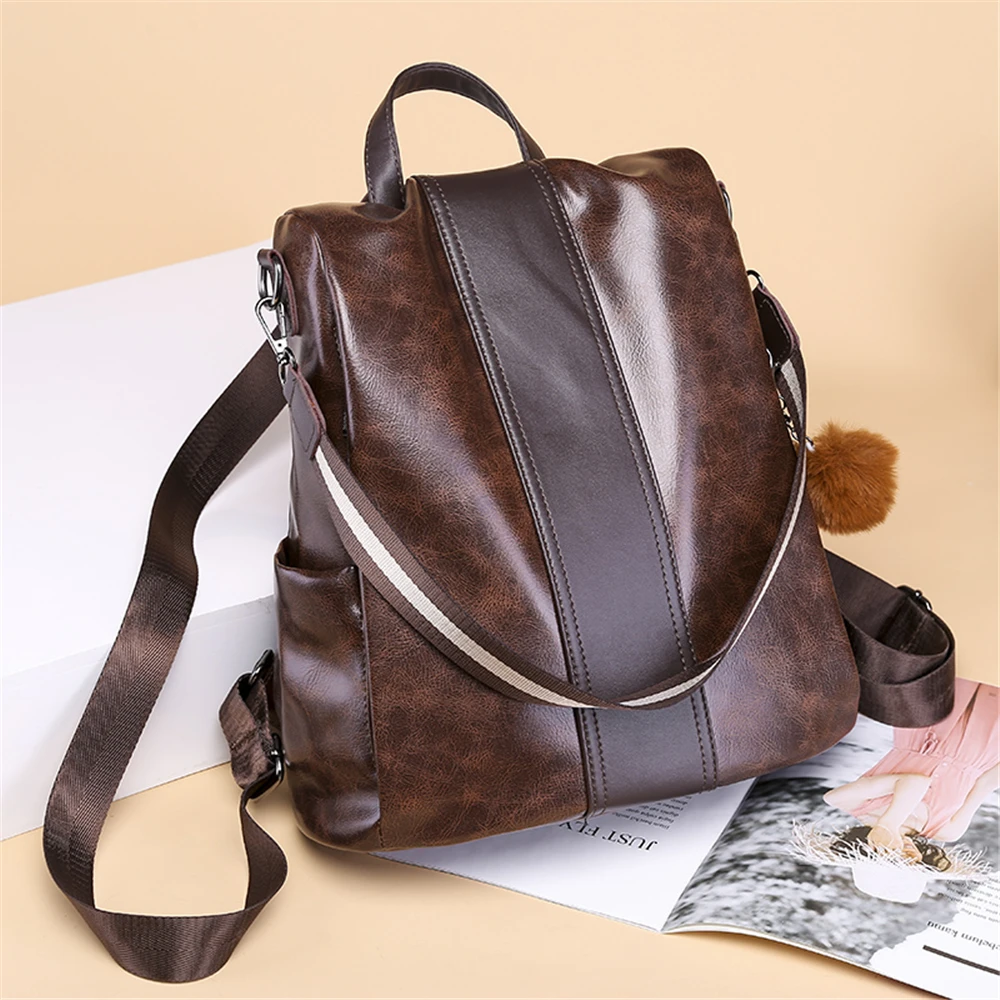 Sac A Dos женский рюкзак из искусственной кожи, Противоугонный рюкзак, повседневный ранец, сумка на плечо, дорожная сумка для девочек, Mochila Feminina