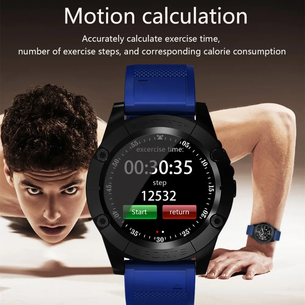 Beseneur Смарт-часы для мужчин поддержка SIM TF карта Шагомер Smartwatch Bluetooth часы телефона