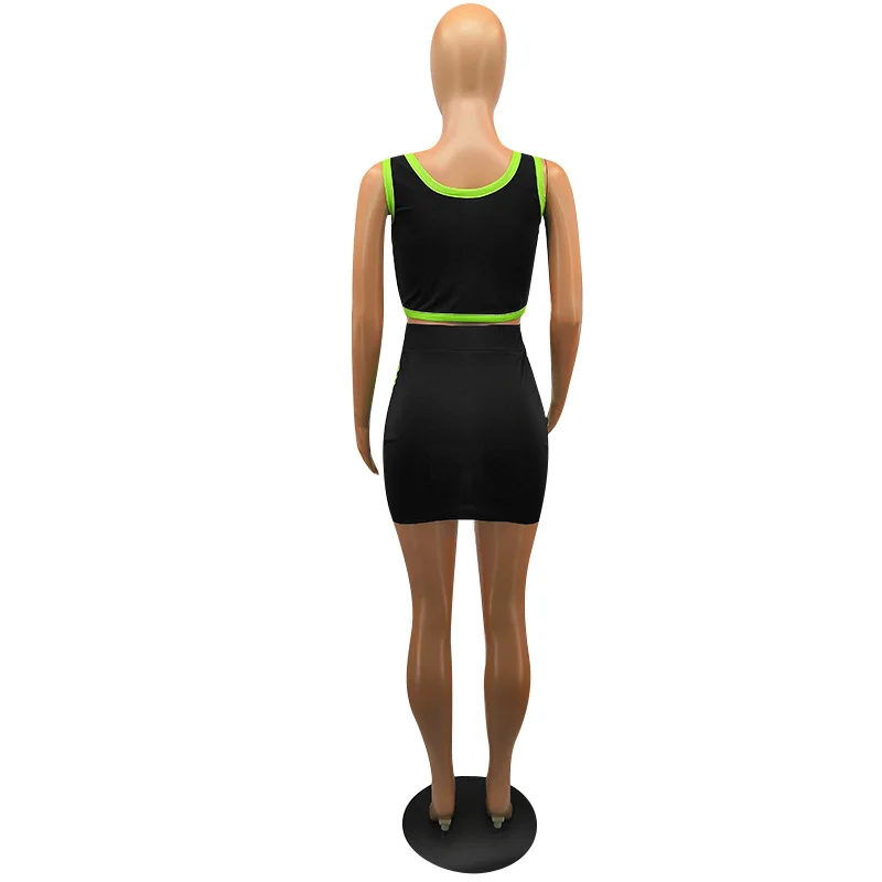 

Sexy Fashion Colorful Striped Patchwork Sleeveless Backless Mini Dress Women Suits