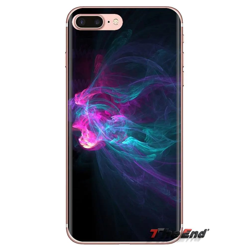 Abstract Neon For iPod Touch Apple iPhone 4 4S 5 5S SE 5C 6 6S 7 8 X XR XS Plus MAX Soft Transparent Cases Covers |