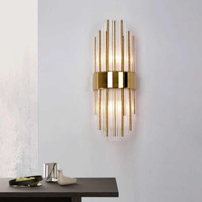 High quality glass wall modern LED lights AC110V 220V living room bedroom lamp height | Лампы и освещение