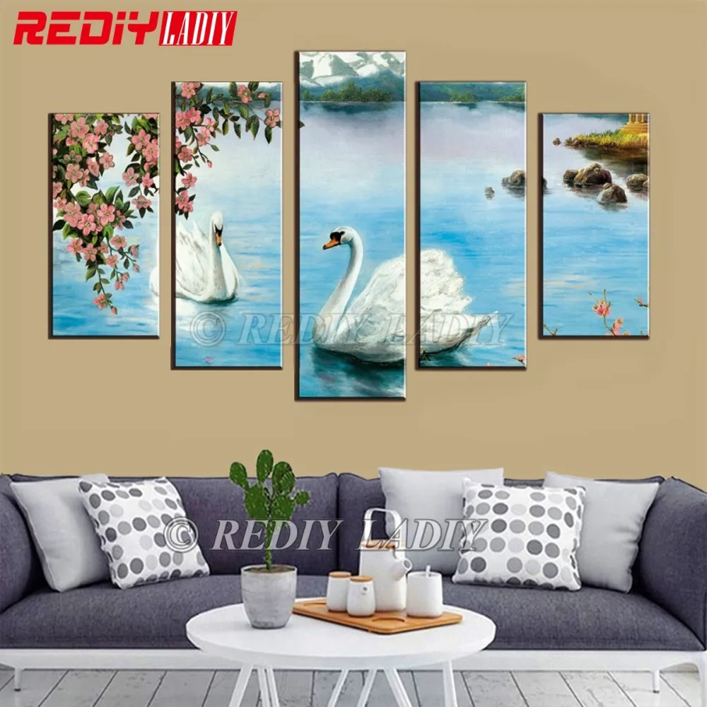 REDIY LADIY алмазов картина Триптих 5D Кристалл бриллиантовой вышивки Модульная с