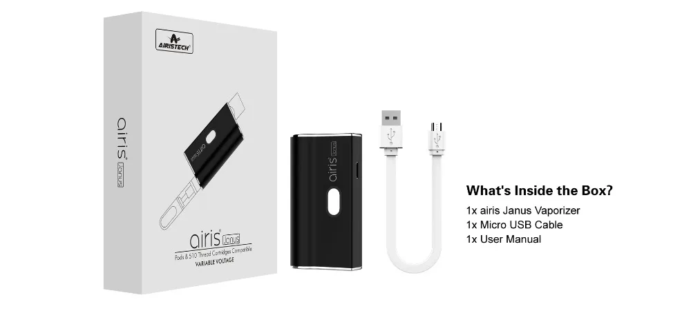 Новинка! AIRISTECH Airis Janus 2в1 испаритель батарея для вейпа для Nic солевой стручок и 510 резьбовой картридж CBD система управления напряжением
