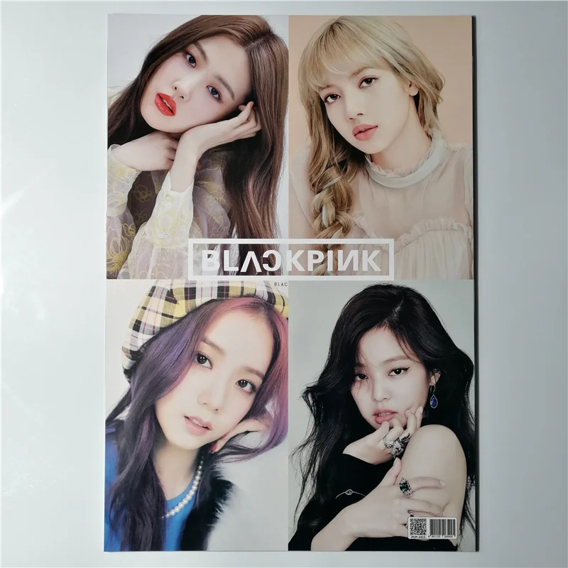8*(42x29 см) черно-розовые плакаты настенные стикеры kpop Звездные Плакаты