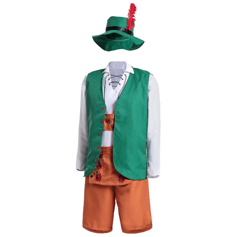 4 шт./компл. высокое качество мужской баварский немецкий пивной костюм Lederhosen
