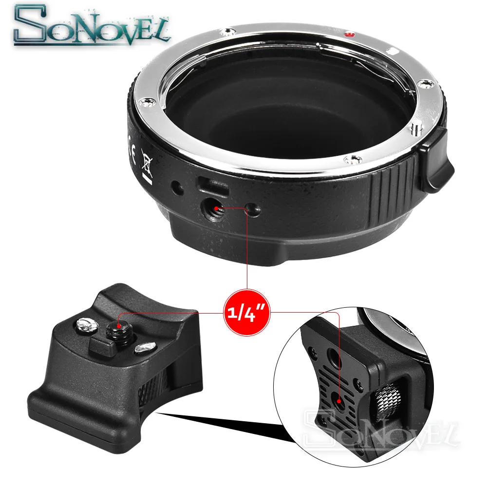 Адаптер объектива Commlite CM-AEF-MFT с автофокусом для EF/EF-S на M4/3 камеры Panasonic GH4 GH5 G7 G9 GX7 GF5