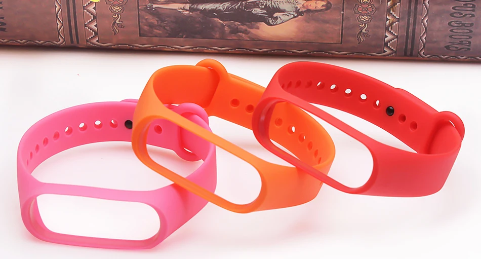 BOORUI mi band 4 ремешок для xiaomi mi band 4 ремешок на запястье чистый цветной relogio inteligente силиконовый сменный для xiaomi mi 4