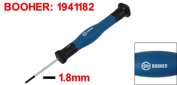 1.8mm UXCELL, авторизированная отвертка с шлицем, 1 мм, 1,2 мм, 1,4 мм, 1,6 мм, 1,8 мм, 2,5 мм, 3 мм, ширина наконечника, 40 мм - Цвет: 1.8mm