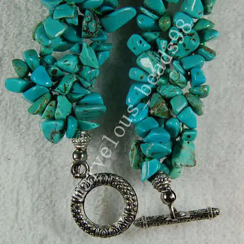 Бесплатная доставка модные ювелирные изделия 4 ~ 8 мм чипы Howlite бусины нейлоновая