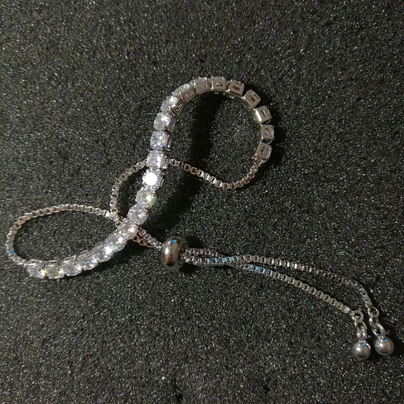 Браслеты HIBRIDE женские с круглыми Фианитами модные ювелирные украшения золотого