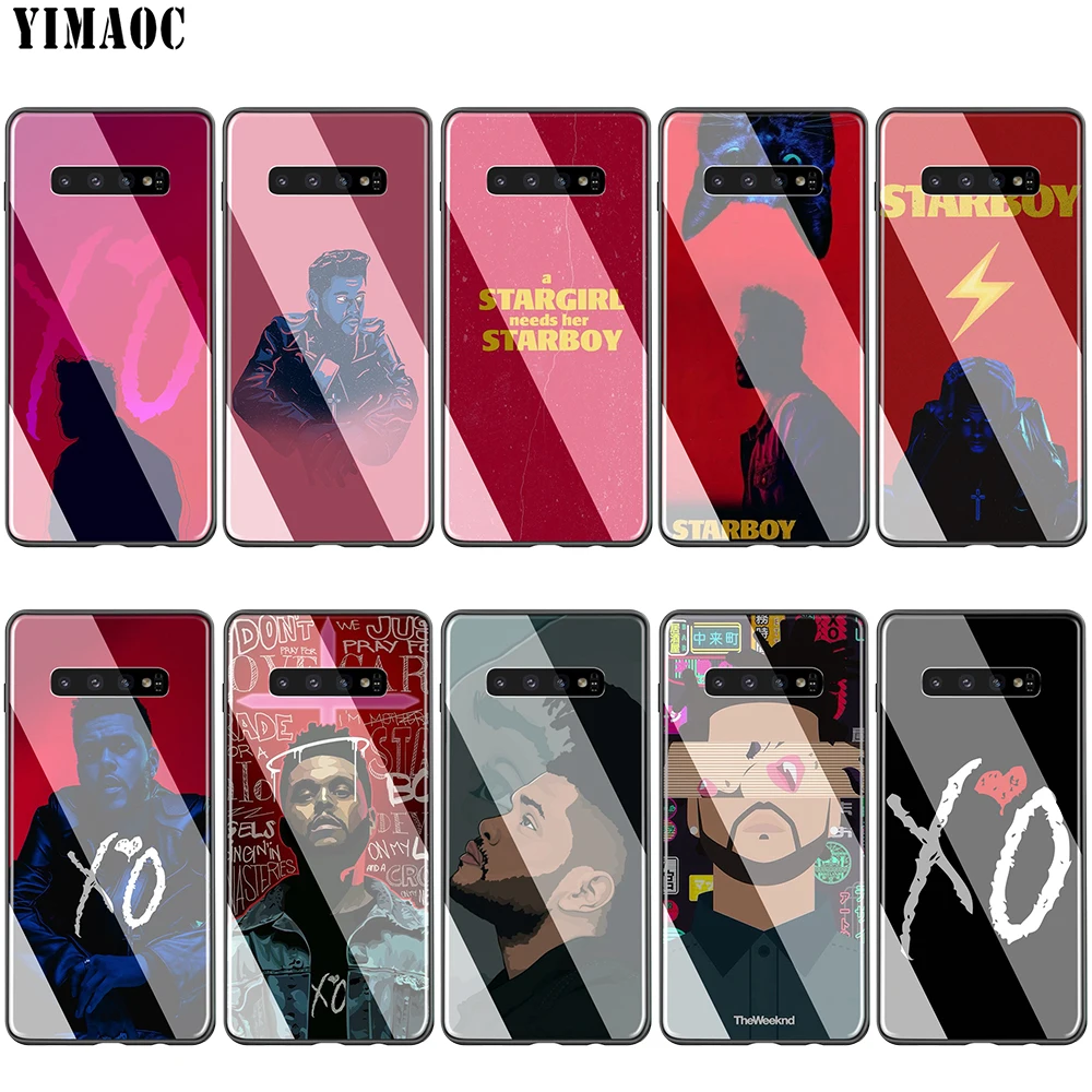 Стеклянный ТПУ чехол Lavaza The Weeknd Starboy для Samsung Note 8 9 S7 S8 S9 S10 A10 A20 A30 A40 A50 A60 A70 Edge Plus |