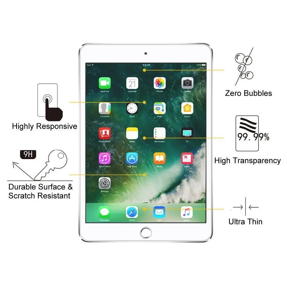 Для Apple iPad мини 1/2/3 нано взрывобезопасная защитная пленка HD мягкая Передняя
