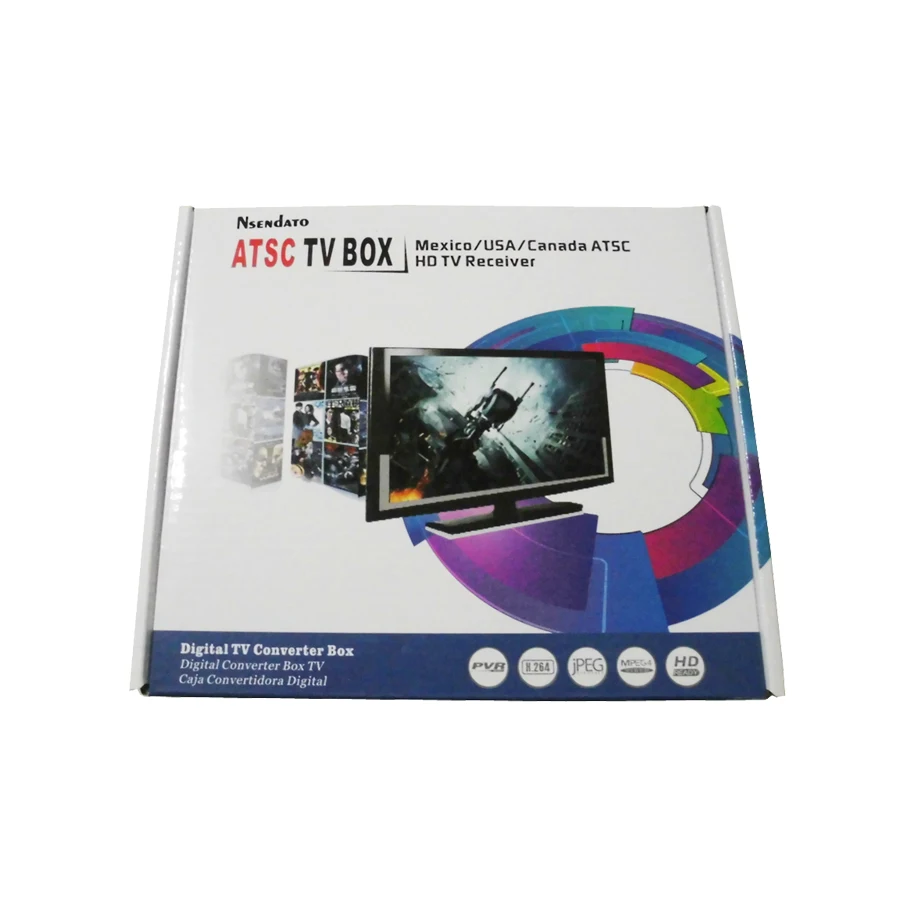 Цифровой ТВ тюнер ATSC сигнал преобразователь спутникового приемника приемник Full