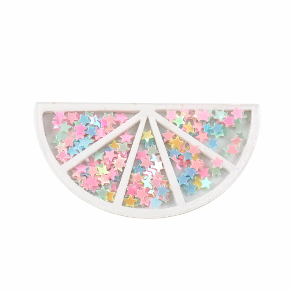 New Christmas Deer Transparent Plastic Resin with Colorful Sequins DIY Make Hair Clip Accessories Craft Handmade Decor,5Yc6894