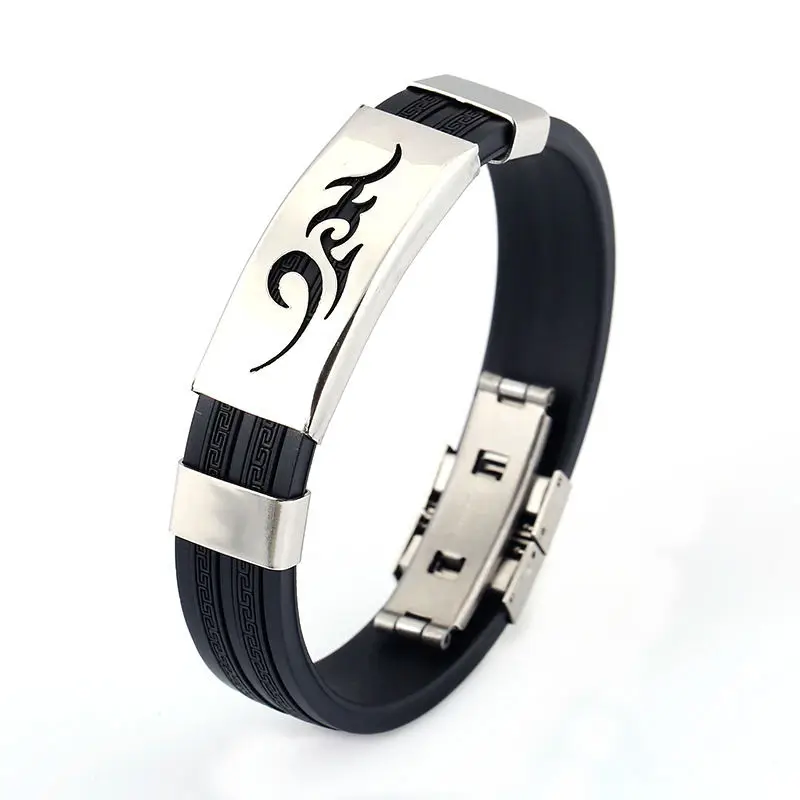 Новый модный спортивный браслет индивидуальные силиконовые браслеты Titanium