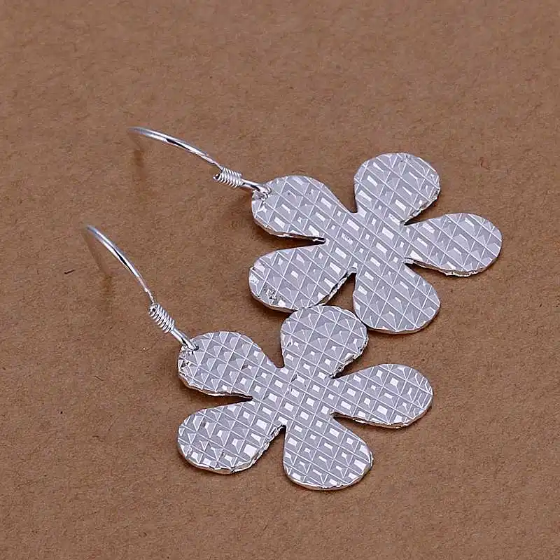 Christmas Gift!!Wholesale 925 Silver Earring Sterling Jewelry Car Pattern Flower Earrings SMTE235 | Украшения и аксессуары