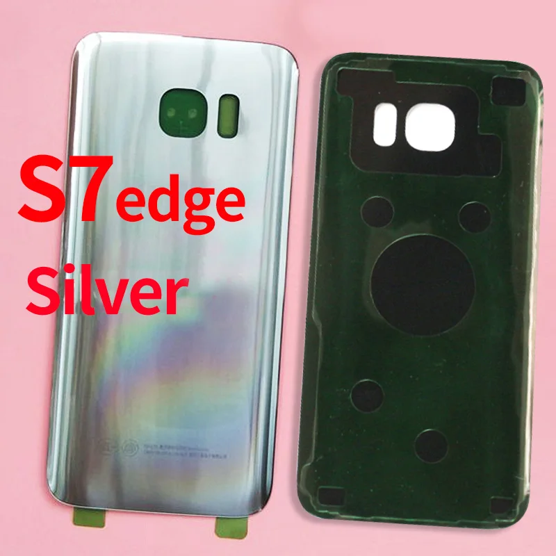 10 шт. для SAMSUNG Galaxy S7 Edge G930F G935F Задняя стеклянная крышка батарейного отсека задняя