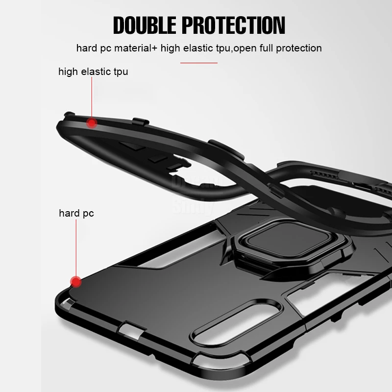 KISSCASE защитный чехол для Huawei P40 P30 Pro Lite P20 Mate 20 P Smart Y9 2018 кольцо держатель на палец