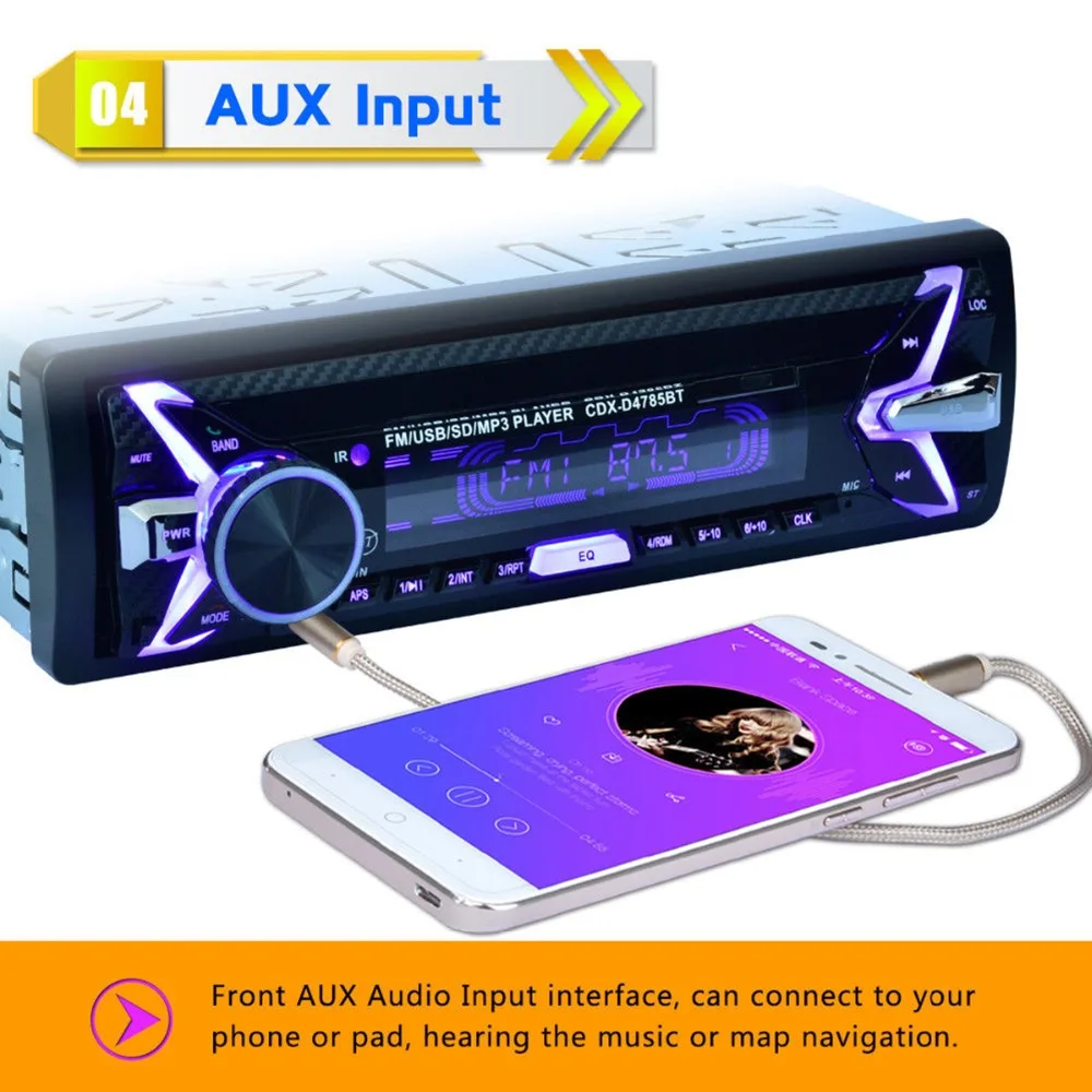 Bluetooth Car Auto Radio Stereo MP3 AUX-IN FM Multimedia Player with Remote Controller | Автомобили и мотоциклы