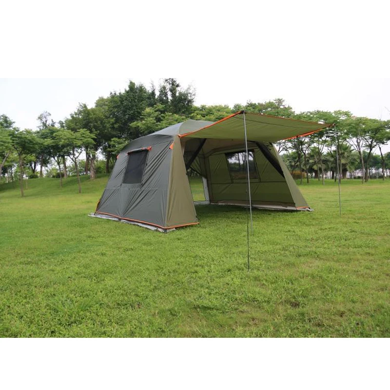 Preise Regendicht Doppel Schicht Im Freien Sonnenschutz 4 Ecken Garten Arbor/Multiplayer Party Camping Zelt/Markise Shelter Anti -moskito
