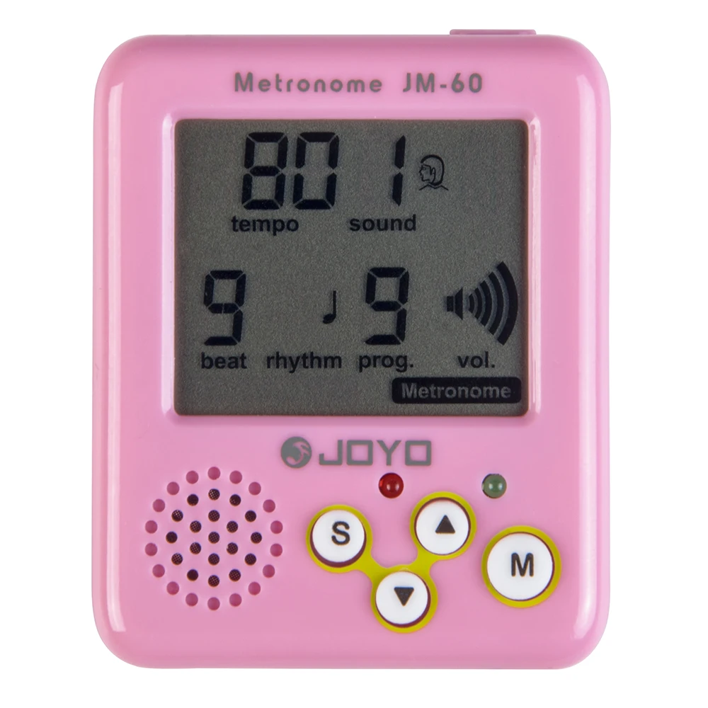 Joyo Mini Digital Metronome JM-60 Recharged with USB adapter Clip-On LCD Screen Real Voice Sound | Спорт и развлечения