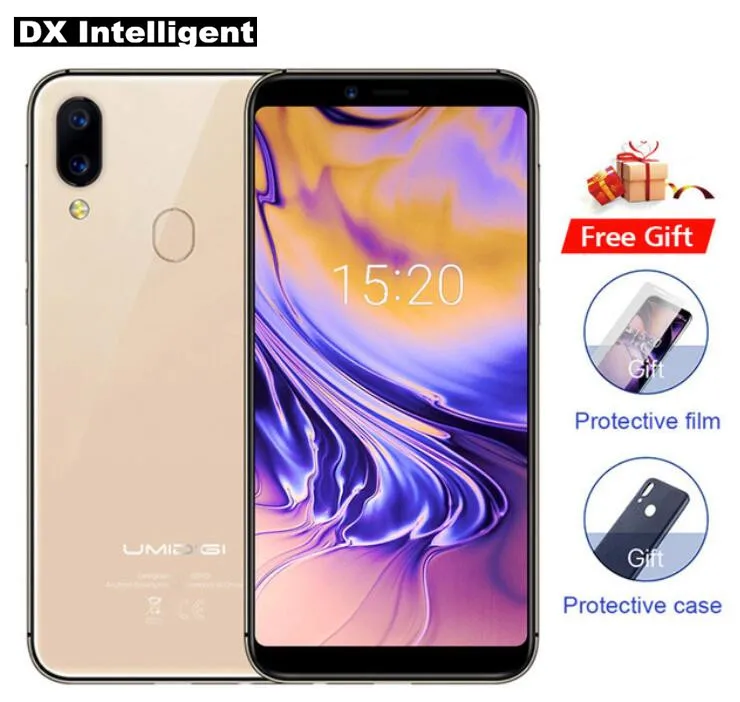 Бесплатный подарок UMIDIGI A3 двойной 4G LTE смартфон MT6739 Quad-Core 5 75 &quotHD 18:9 12MP + 5MP Камера 2 GB