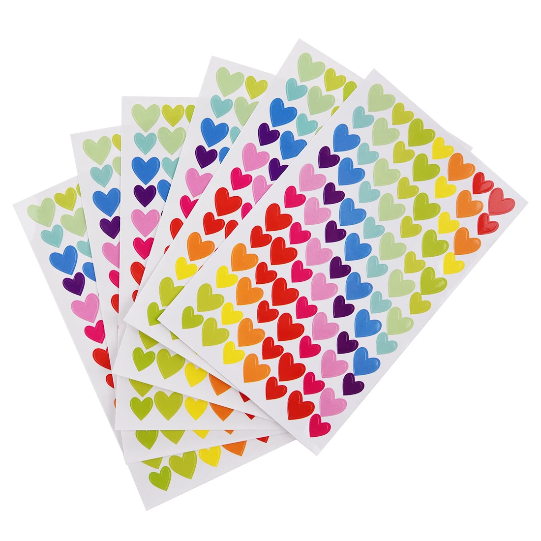 

5 pack 6 Sheets Self Adhesive Photo Album Craft Stickers Scrapbooking Diary Decorating-Heart