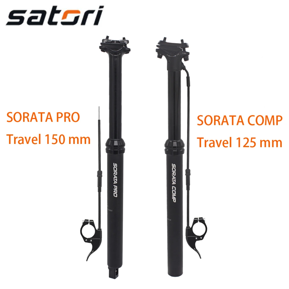 Satori SORATA COMP/PRO дроппер Подседельный штырь регулируемая высота пульт дистанционного управления 150 мм 125 мм внутренний внешний кабель routing 30,9 31,6 мм