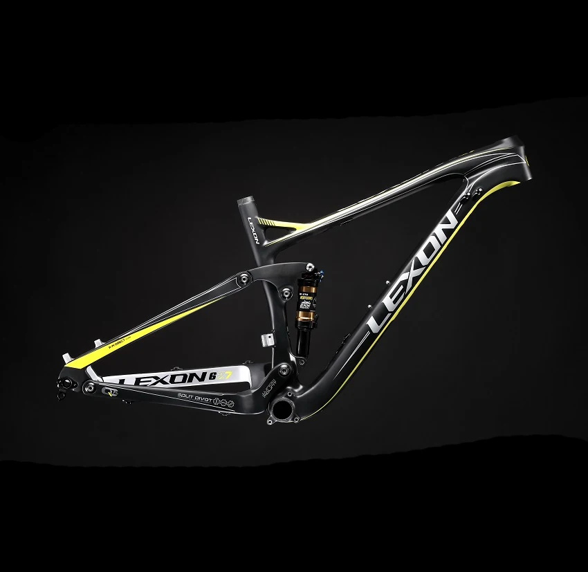 2017 LEXON TORAY Carbon fiber dual suspension frame/ XC MTB frame /27.5er carbon bike WITH SHOCK | Спорт и развлечения
