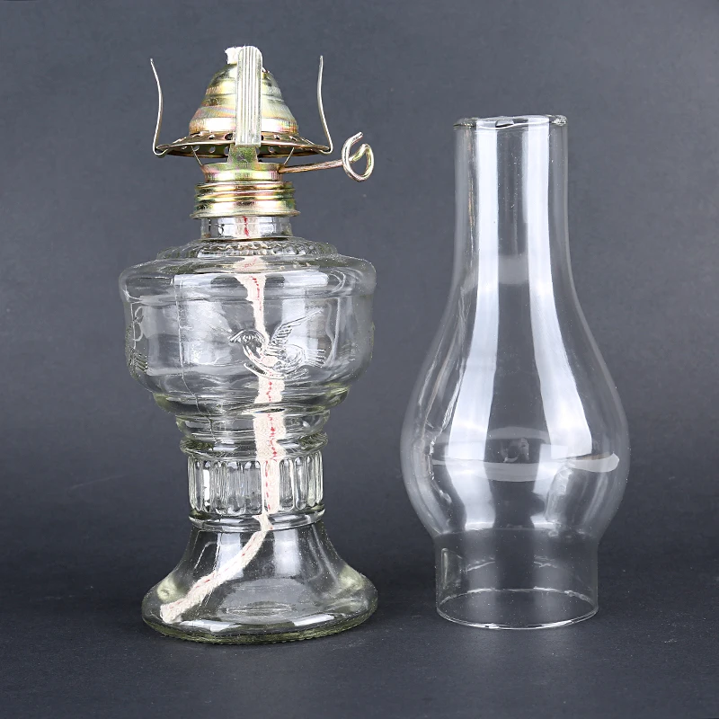 Advance Booking 32cm Glass Kerosene Lanterns Oil Lamp Glass Classic Retro Family Decorative Lights image 2