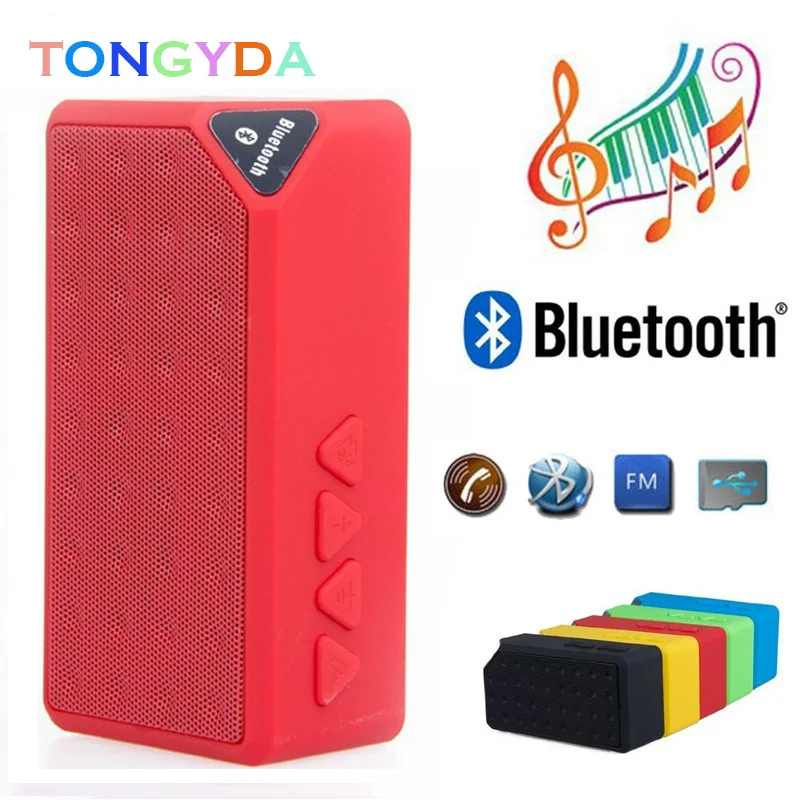 Bluetooth Динамик X3 Кассетный стиль TF FM стерео USB Беспроводной открытый Портативный