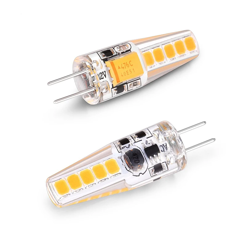 10 шт. G4 Светодиодная лампа 12 В AC DC LED 2 Вт натуральный белый 4000 к лампочка 10LED 2835SMD
